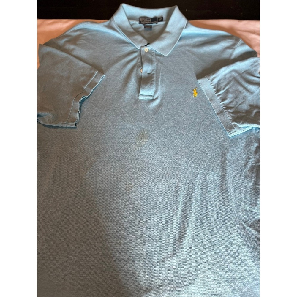 Polo by Ralph Lauren Mens 2XB Blue Polo Shirt Classic Fit Casual - Picture 1 of 7